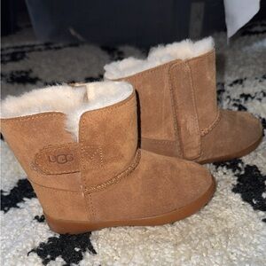 UGG Tan Suede Boots with Plush Lining